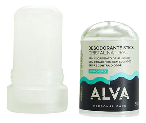 Cristal Natural Alva Kit Com 5 Desodorantes De 60g Cada