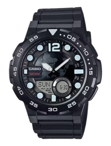 Reloj Casio Deportivo Original Aeq-100w-1av