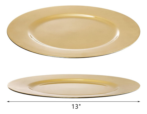 Pack 4 Plato Base Redondo 33 Cm.