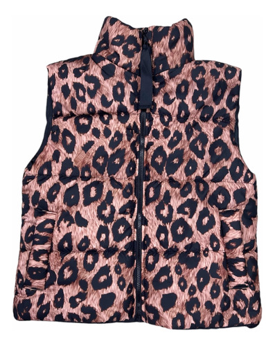 Chaleco Puffer Sire Animal Print Mujer Adulto.