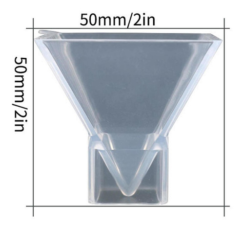 3 Moldes De Silicona Transparentes Para Pirámides, Moldes