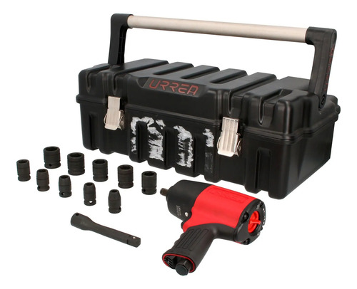Pistola Neumática 1/2'' Urrea® 510 Ft-lb + Dados De Impacto