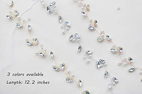 Diadema Bohemio De Boda Hecha A Mano Con Perlas Y Cristales