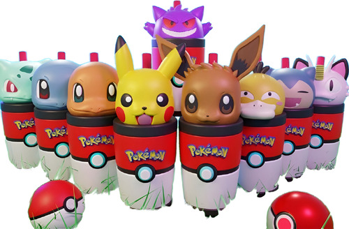 Vaso Milkshake Pokémon - Archivo Stl Para Impresión 3d