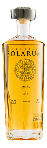 Tequila Ultra Premium Solarum Reposado 750 Ml