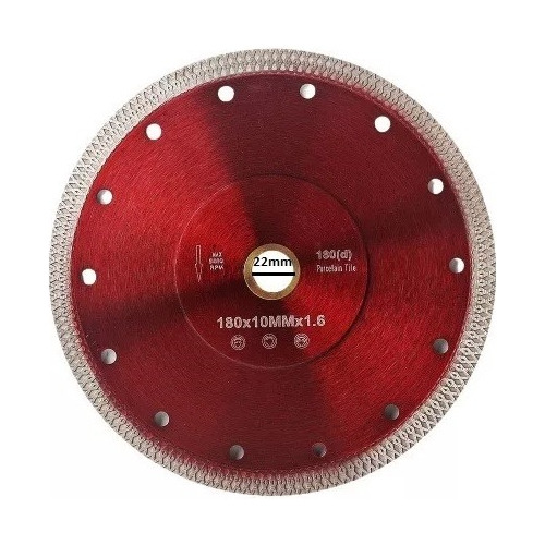 Disco De Corte Sierra Diamante Mármol Porcelanato X 180mm