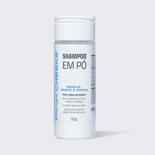 Shampoo Em Pó 3 Em 1 | Cabelo Rosto E Corpo 50g Pink Cheeks