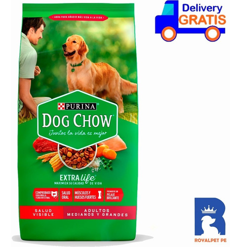Imagen 1 de 3 de Dog Chow Adulto Raza Mediana Grande 21 Kg Alimento Perro