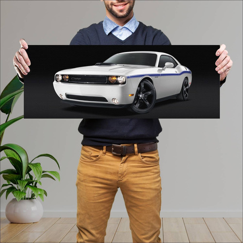 Cuadro 30x80cm Auto 2014 Mopar 14 Challenger 127 68