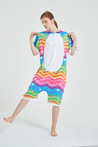 Unicornio Kigurumi Pijama Enterito De Verano Kawaii