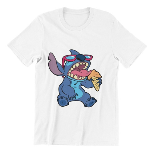 Polera Unisex Lilo Y Stitch Mono Icecream Estampado Algodon