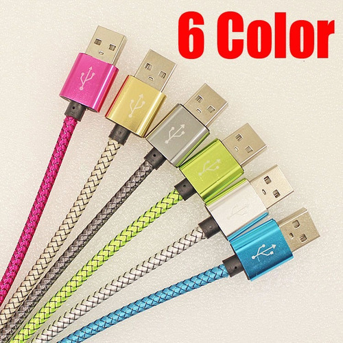 Cable Metalizado Usb 1 Metro Samsung