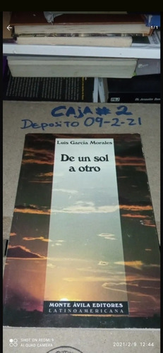 Libro De Un Sol A Otro. Luis García Morales