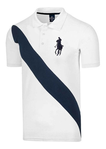 Playera Casual Caballero Polo Hpc 3034pk20 Blanco 68800 T4