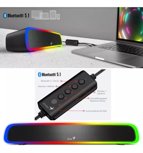 BARRA DE SONIDO GENIUS 200BT RGB