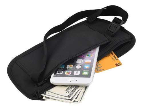 Imagen 1 de 9 de Riñonera De Viaje Invisible Estuche Seguridad Oculto