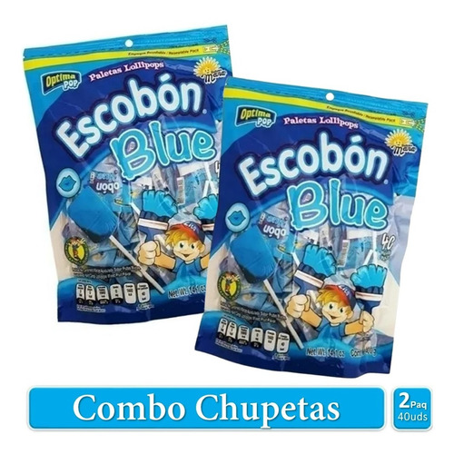 Chupetas Corazones - Brochita Pinta Lengua 2 Pack X40uds