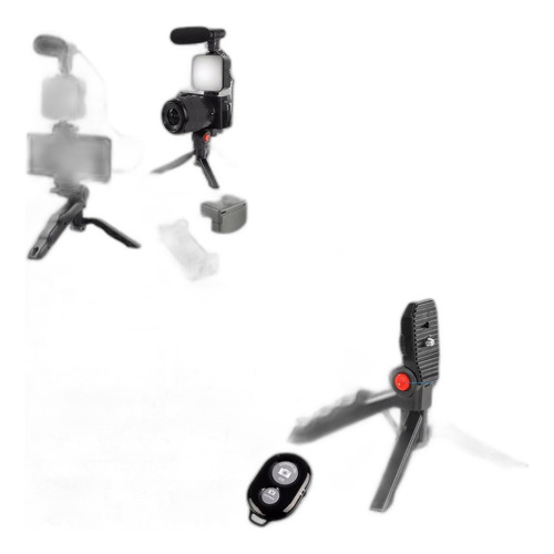 Kit De Gravação Para Smartphone Com Microfone, Led E Suporte