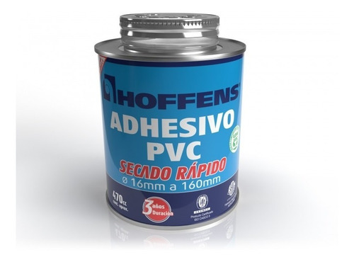 Imagen 2 de 3 de Pegamento Para Pvc 240 Cc Tradicional C/aplicador Hoffens