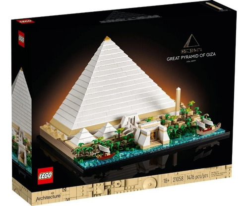 Lego Architecture 21058 Grande Pirâmide De Gizé 1476 Pçs 