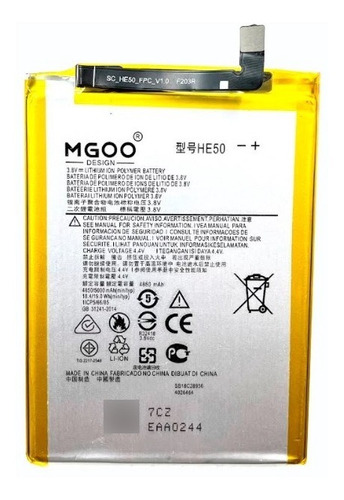 Bateria Pila Mgoo Compatible Con Moto E5 Plus E4 Plus  He50
