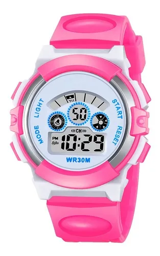 Reloj Infantil Led Ni o Ni a Alarma Digital Contra Agua Co0919