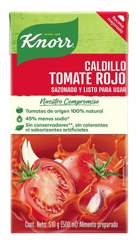 Caldillo De Tomate Rojo Knorr 500 Ml