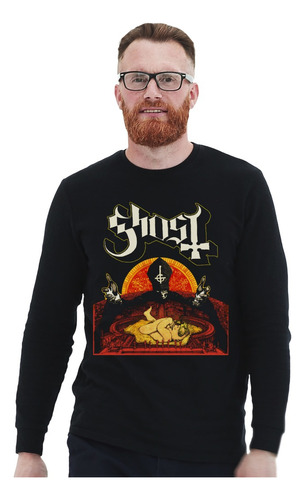 Polera Ml Ghost Infestissumam Metal Impresión Directa