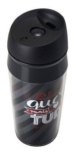 Copo Térmico C Tampa 430ml Sintonia Perfeita Uatt - Amor Cor Preto