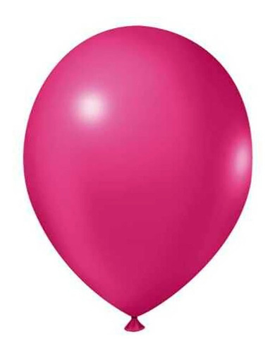 Balão Profissional Liso Balões Joy 5pol 12cm 50und Cor Rosa fucsia
