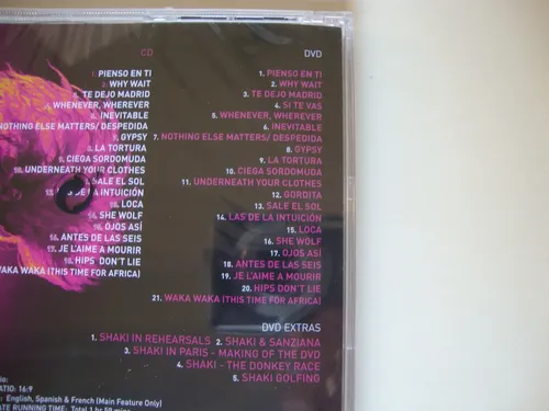 Cd+dvd - Shakira - Live From Paris - Importado, Lacrado