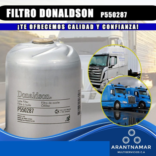 Filtro Aceite Donaldson Centrifugo Camiones Mack P550287