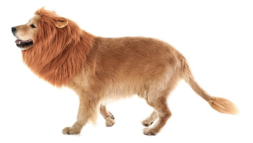 Disfraz De Melena Para Perro Y León, Ingenioso Y Ajustable C