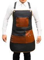 Comprar Mandil Cuero Piel Personalizado Bar Barbero Parrillero