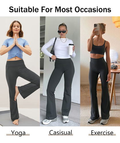 Leggings Deportivos Para Mujer, Piernas Anchas, Elásticos, P