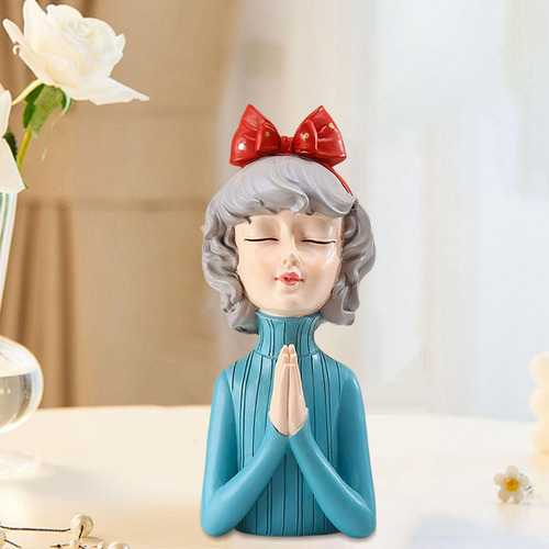 Escultura De Estilo Nórdico Para Mujer, Estatua Para