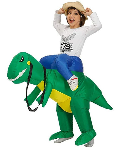 Disfraz Inflable Niño Dinosaurio Unicornio Niña