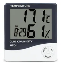 Comprar Higrometro Digital Termometro Humedad Reloj Alarma Alta Precision Temperatura Externa