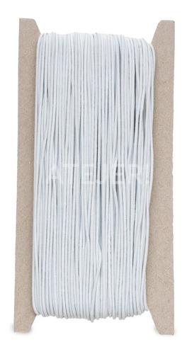 Imagen 6 de 8 de Elástico Redondo Bentley Art 84 De 2mm X 50 Metros Blanco