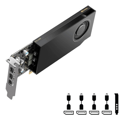 Tarjeta De Video Pny Nvidia Rtx A400 4gb Gddr6 Mini Dp 1.4
