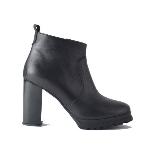 Imagen 1 de 10 de Botas Botitas Cuero Mujer Taco - Maca - Ferraro