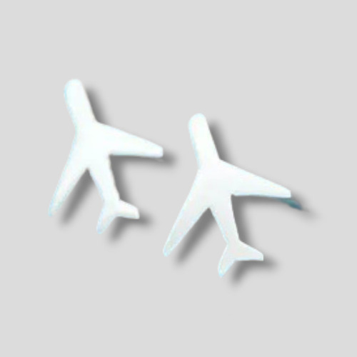 Aretes Aviones Broqueles Aviador Piloto Plata 0.925 Sobrecar