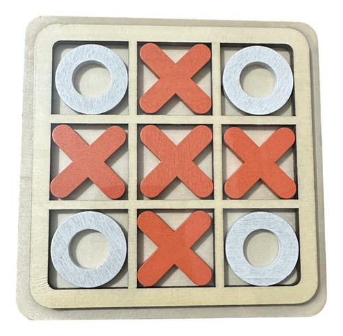 Tablero De Madera Tic Tac Toe Juego Juguetes Interactivos