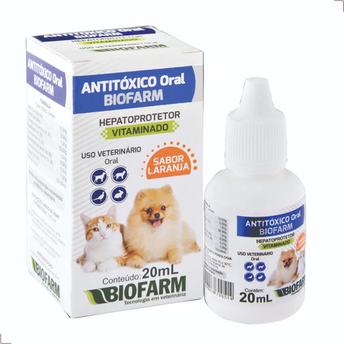 Diarreia Cachorro Como Tratar Antitóxico Biofarm 20ml