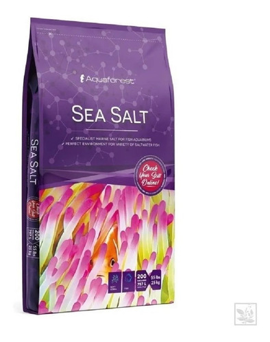 Aquaforest Sea Salt 25 Kg P/acuario De Agua Salada (750 Lt)