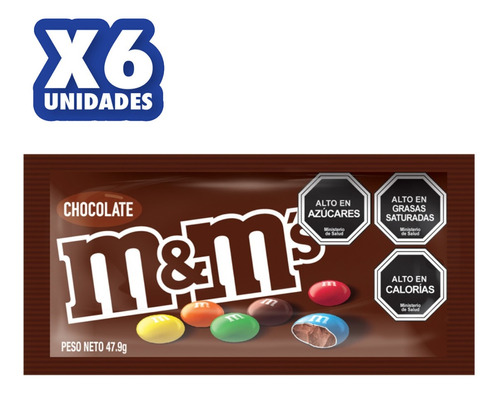 M&m Chocolate Con Leche 48g X 6un