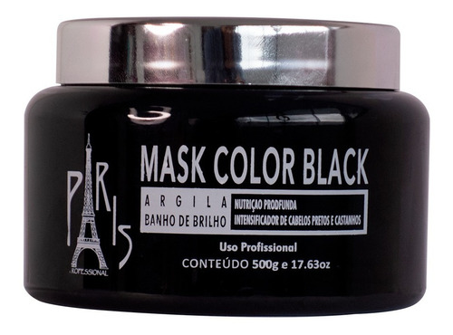 Máscara Color Black - Banho De Petróleo - Professional Paris
