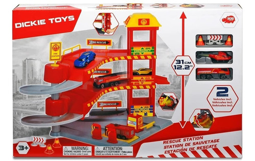 Estación De Rescate De 2 Pisos (rojo) - Dickie Toys