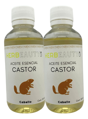 Aceite Esencial Para Cabello Herbeauty Castor 125ml Pack 2