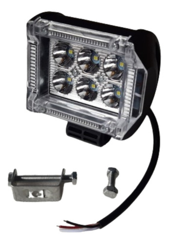 Exploradora Cuadrada 6 Leds 8000 Lumenes X2 Unidad